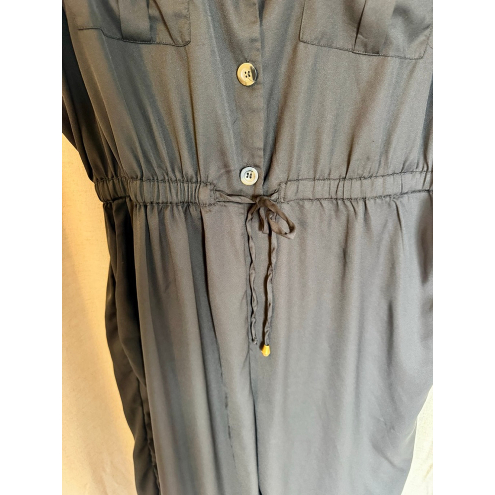 Indulge in Style Black Jumpsuit 3X Short Sleeve - Picture 3 of 5
